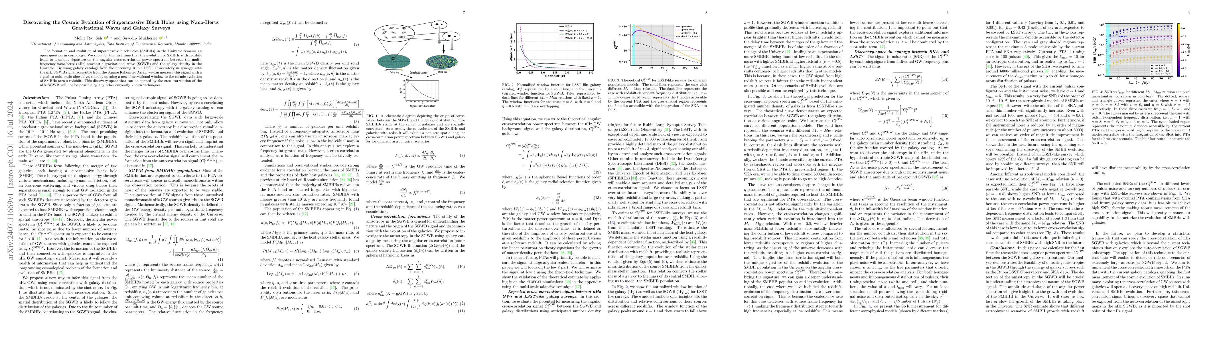 Thumbnail for Discovering the Cosmic Evolution of Supermassive Black Holes using
  Nano-Hertz Gravitational Waves and Galaxy Surveys