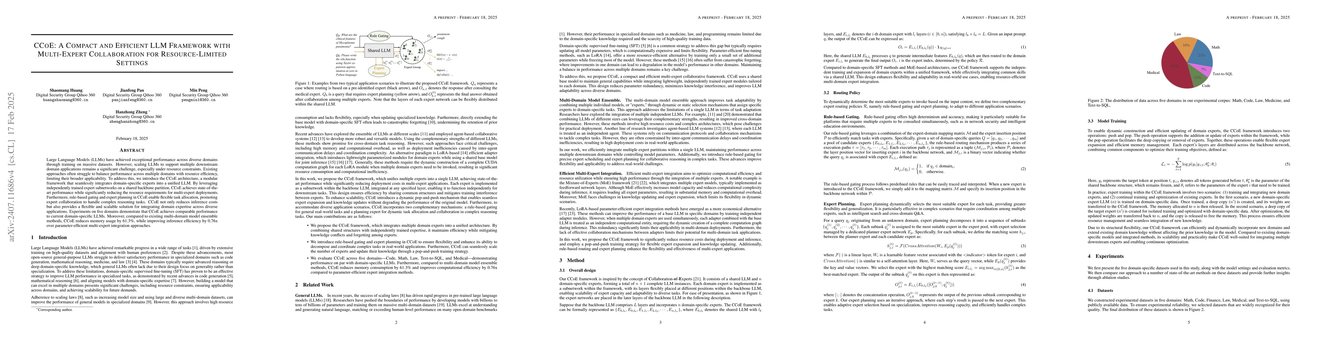 Thumbnail for CCoE: A Compact LLM with Collaboration of Experts