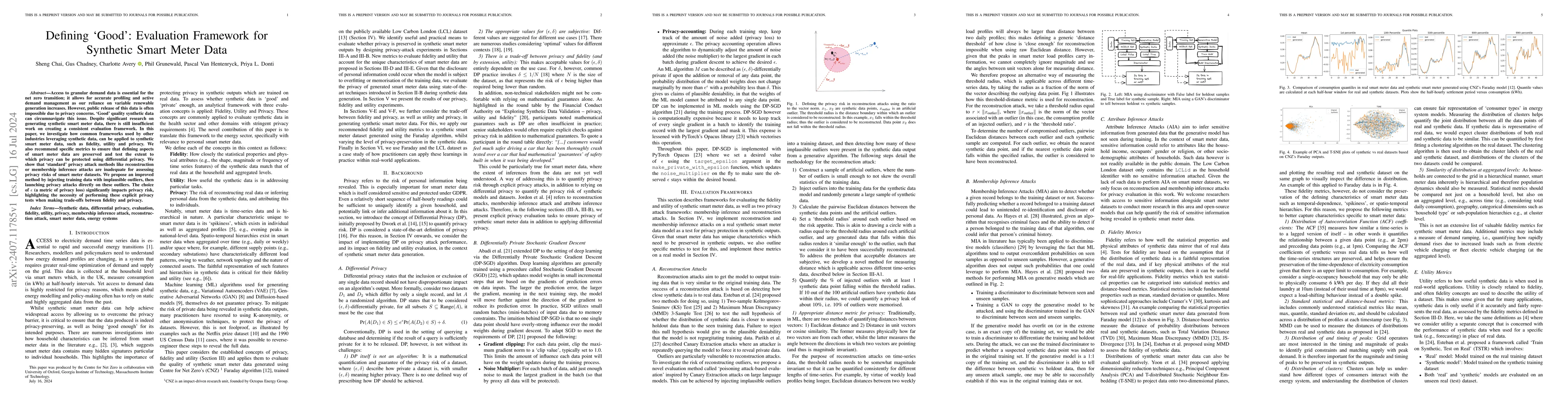 Thumbnail for Defining 'Good': Evaluation Framework for Synthetic Smart Meter Data