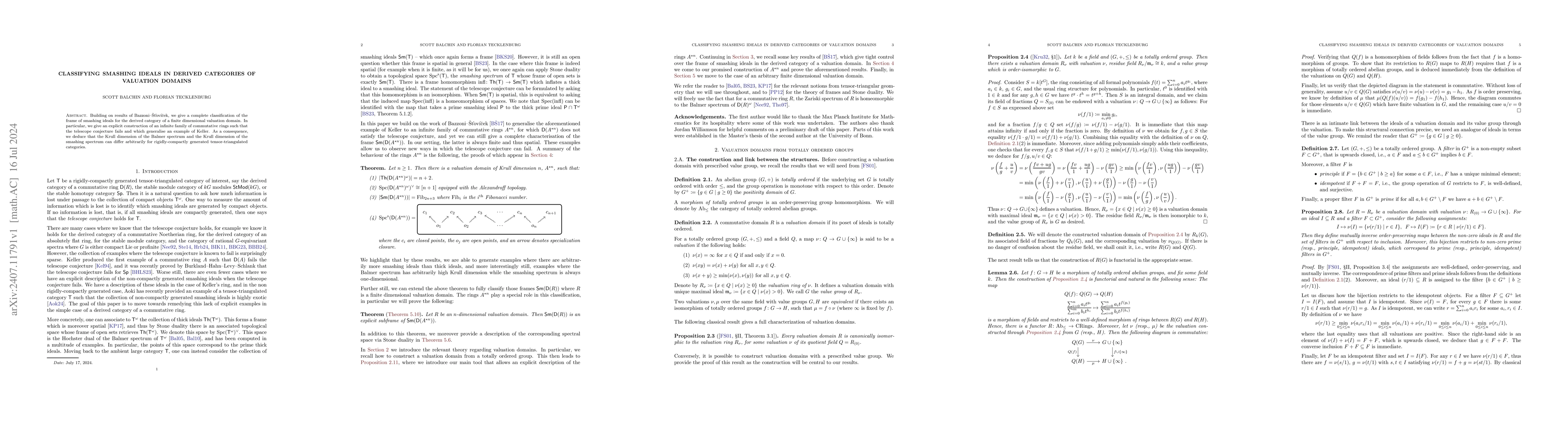 Thumbnail for Classifying smashing ideals in derived categories of valuation domains
