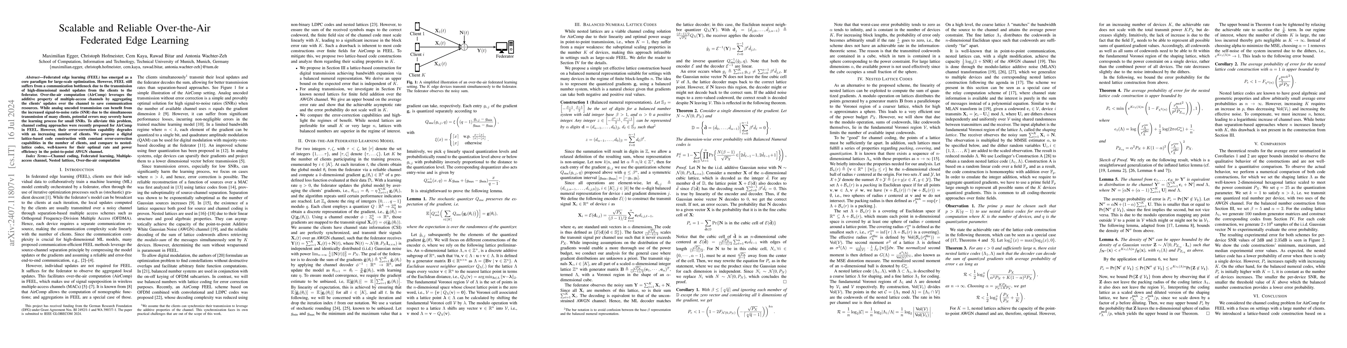 Thumbnail for Scalable and Reliable Over-the-Air Federated Edge Learning