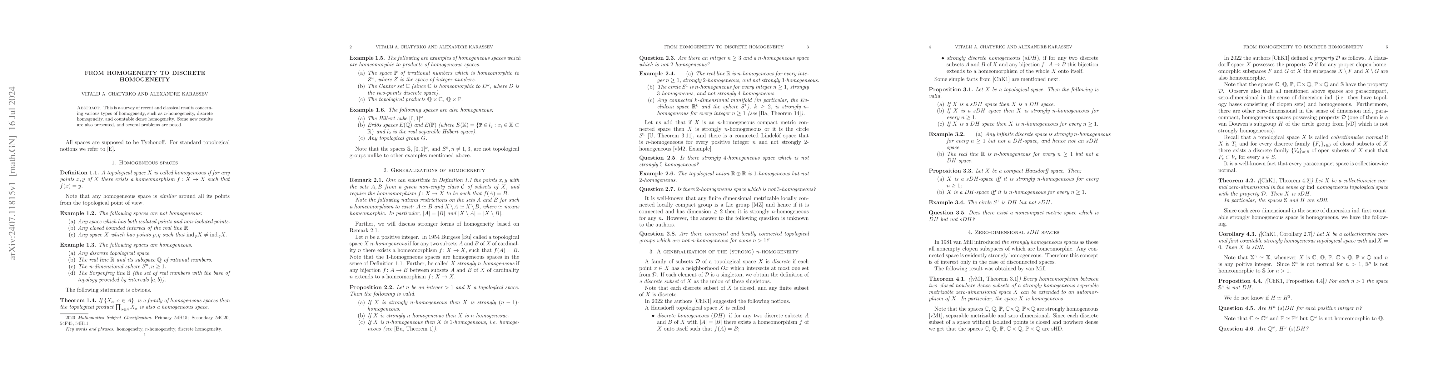 Thumbnail for From homogeneity to discrete homogeneity