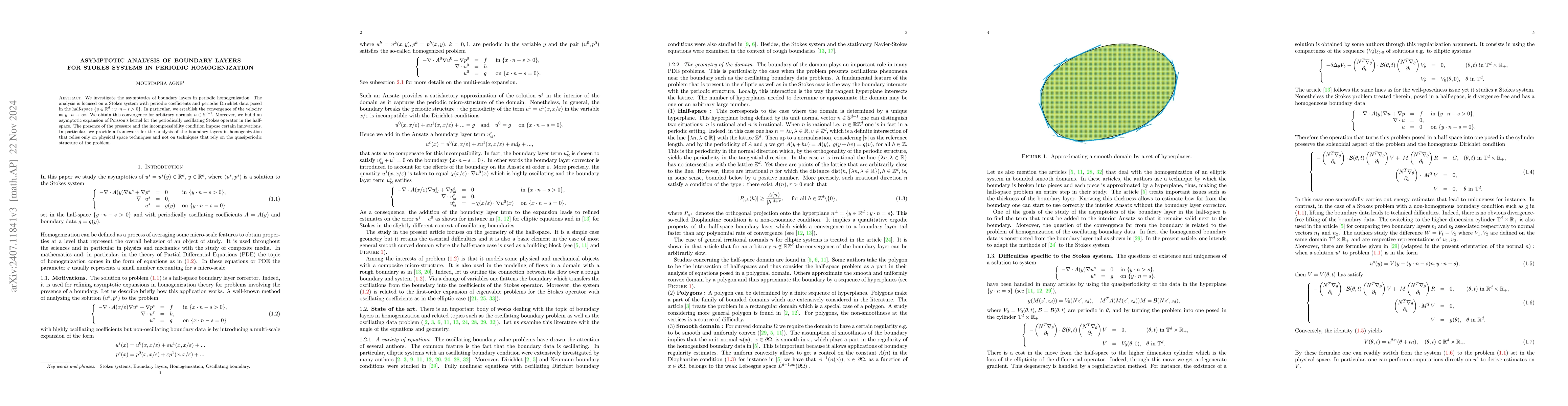 Thumbnail for Asymptotic Analysis of Boundary Layers for Stokes Systems in Periodic
  Homogenization