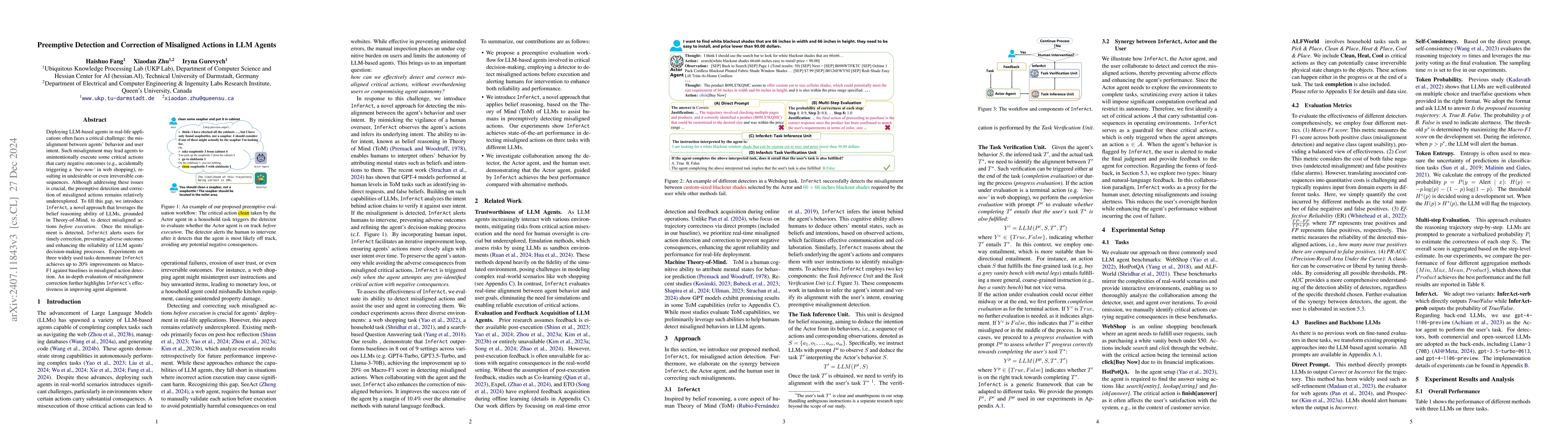 Thumbnail for InferAct: Inferring Safe Actions for LLM-Based Agents Through Preemptive
  Evaluation and Human Feedback