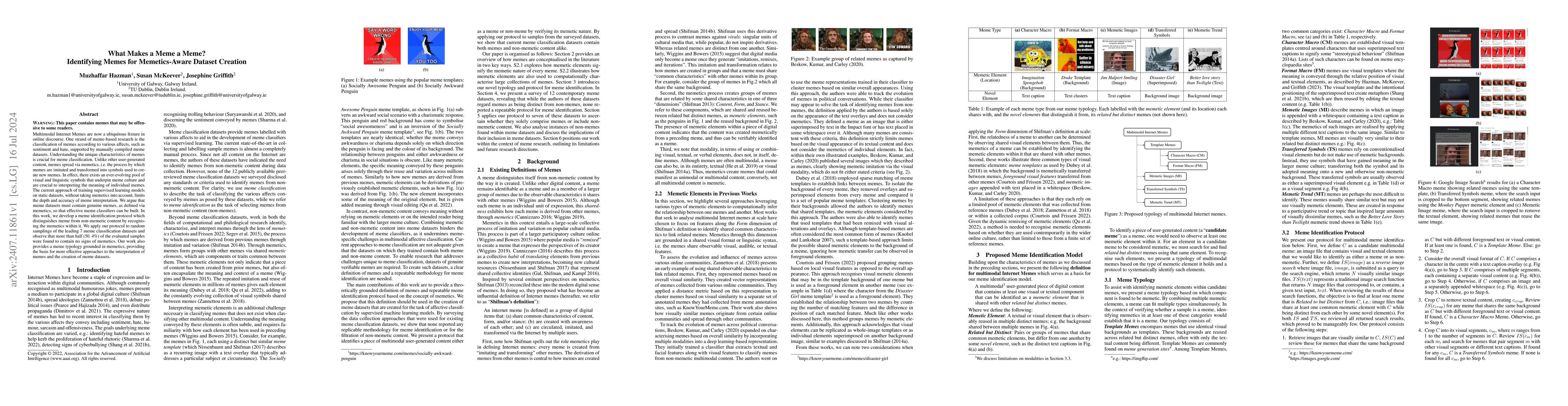 Thumbnail for What Makes a Meme a Meme? Identifying Memes for Memetics-Aware Dataset
  Creation
