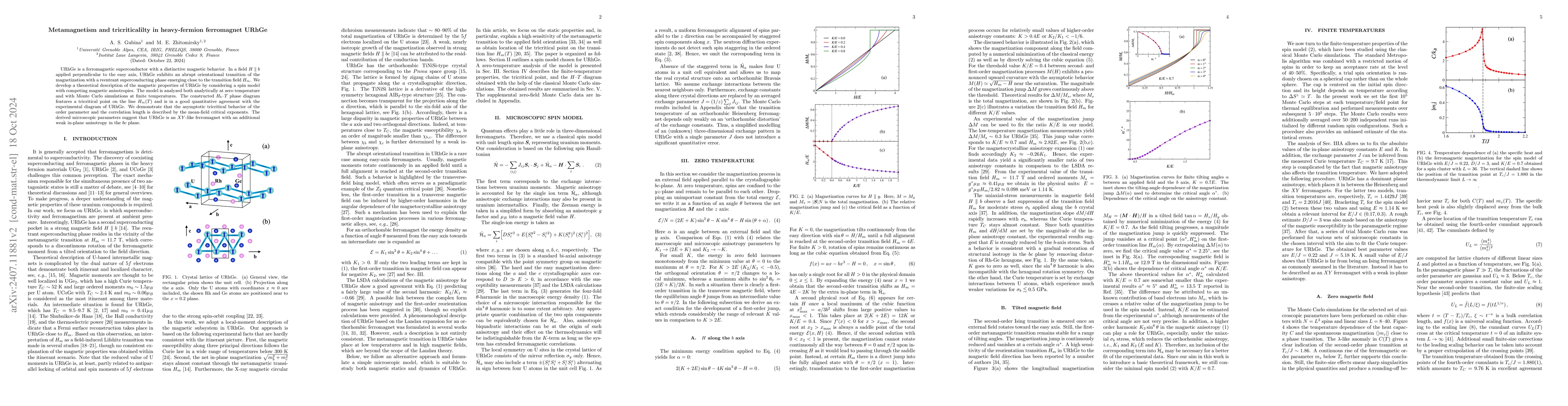 Thumbnail for Metamagnetism and tricriticalilty in heavy-fermion ferromagnet URhGe