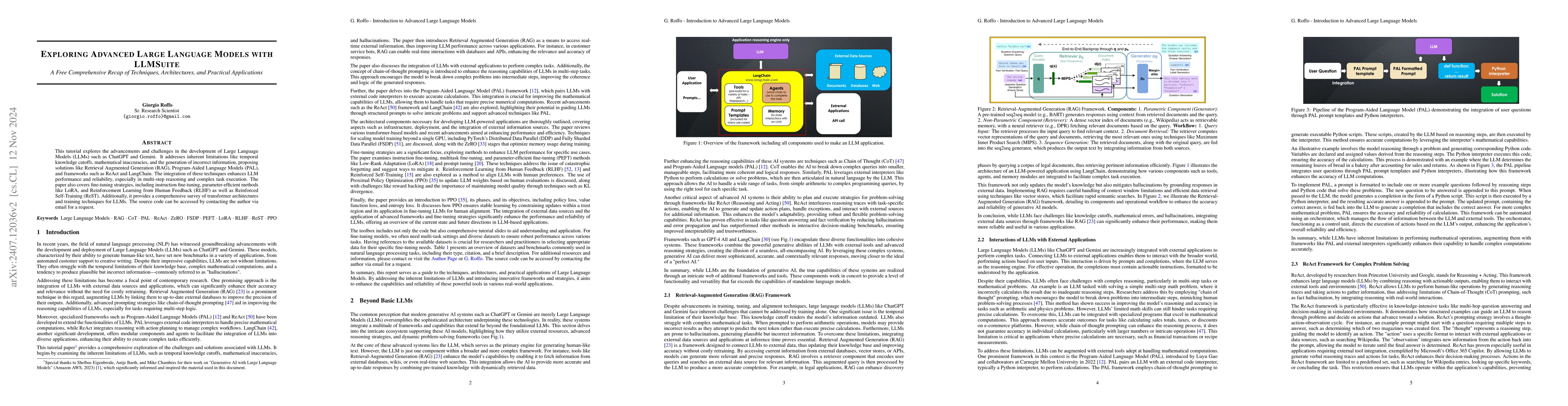 Thumbnail for Exploring Advanced Large Language Models with LLMsuite