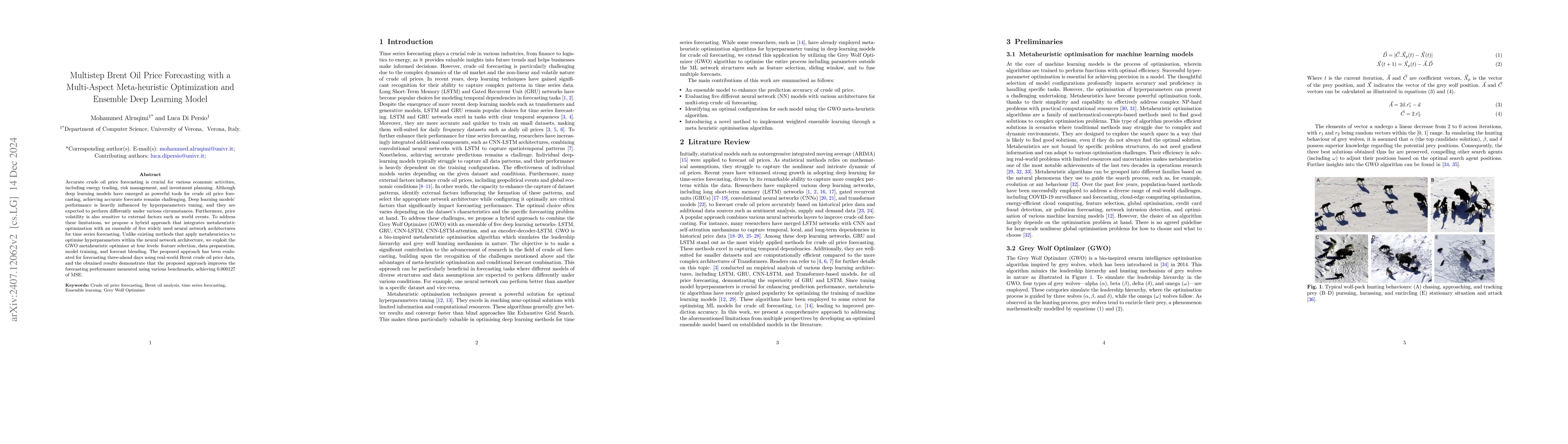 Thumbnail for Enhancing Multistep Brent Oil Price Forecasting with a Multi-Aspect
  Metaheuristic Optimization Approach and Ensemble Deep Learning Models