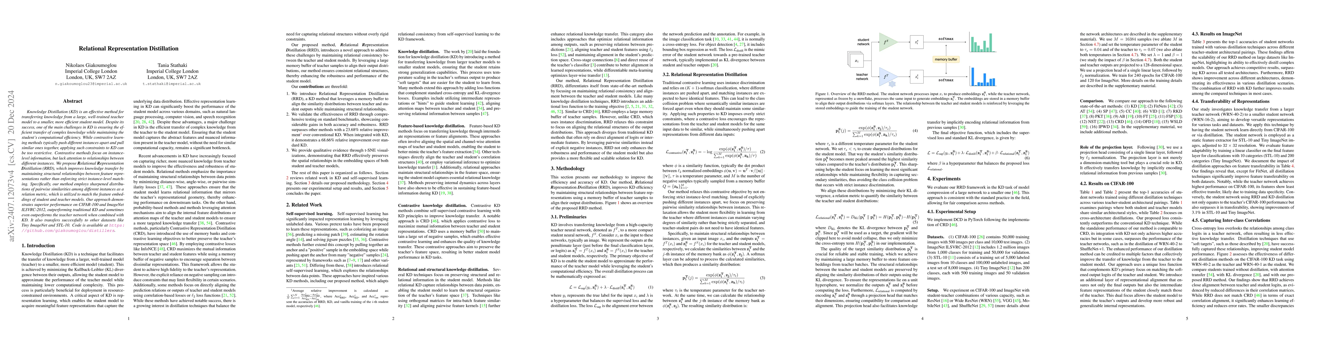Thumbnail for Relational Representation Distillation