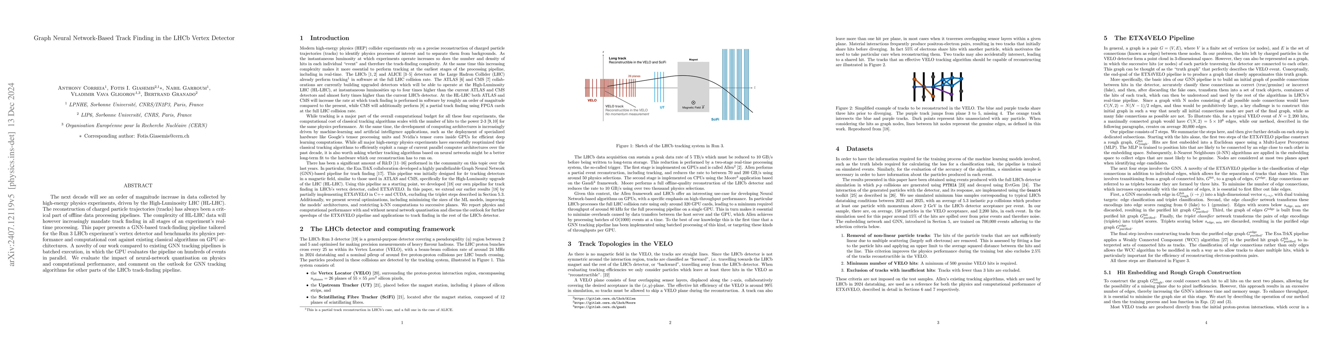 Thumbnail for Graph Neural Network-Based Track Finding in the LHCb Vertex Detector