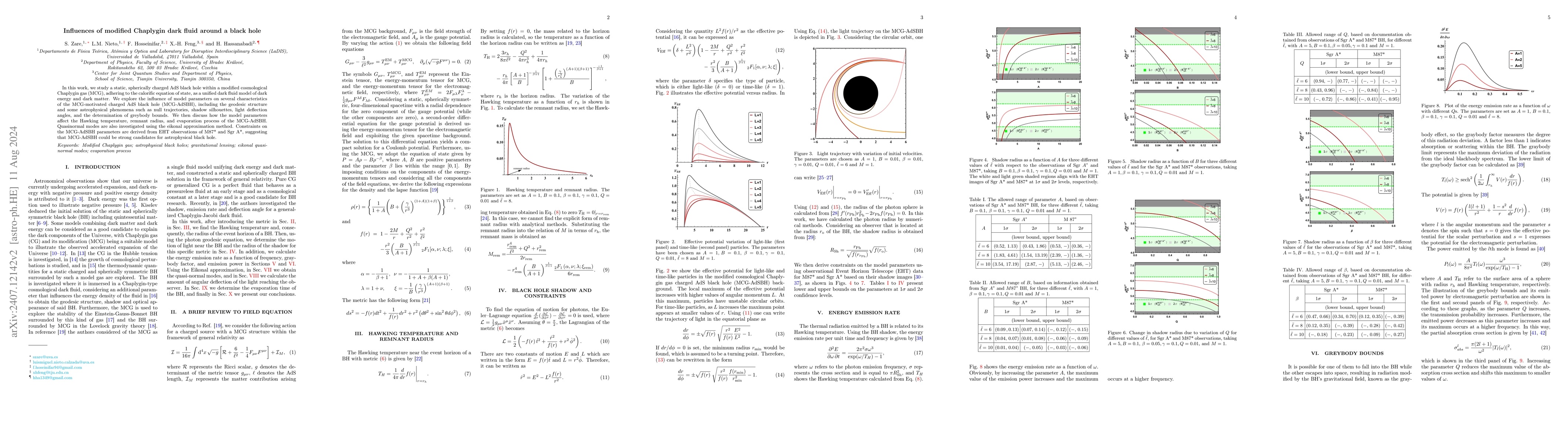 Thumbnail for Influences of modified Chaplygin dark fluid around a black hole