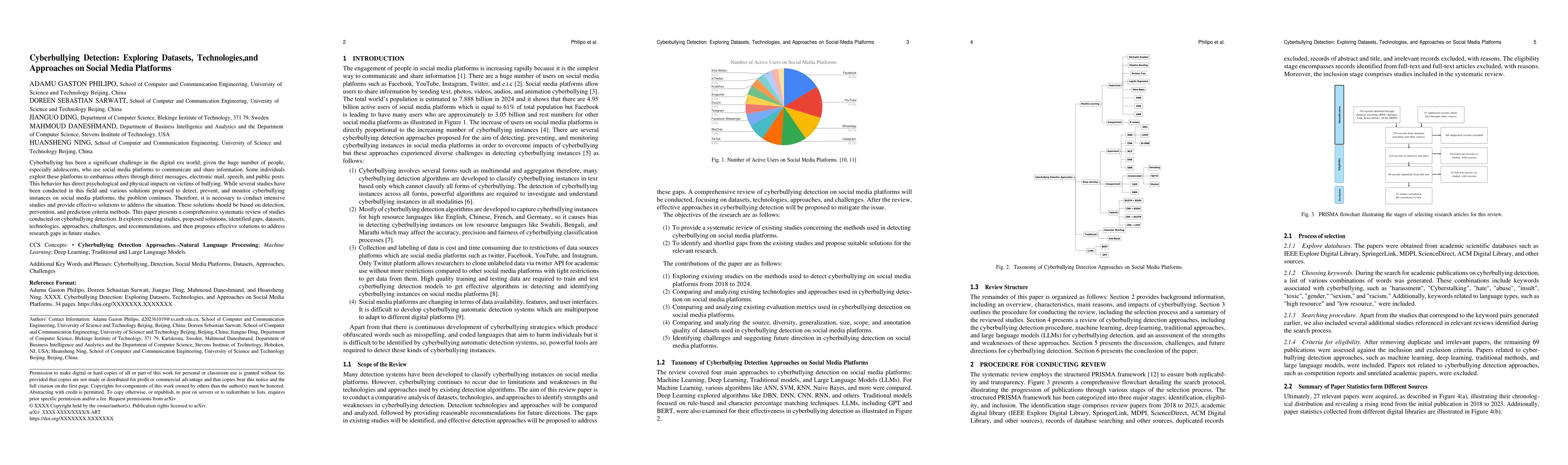 Thumbnail for Cyberbullying Detection: Exploring Datasets, Technologies, and
  Approaches on Social Media Platforms