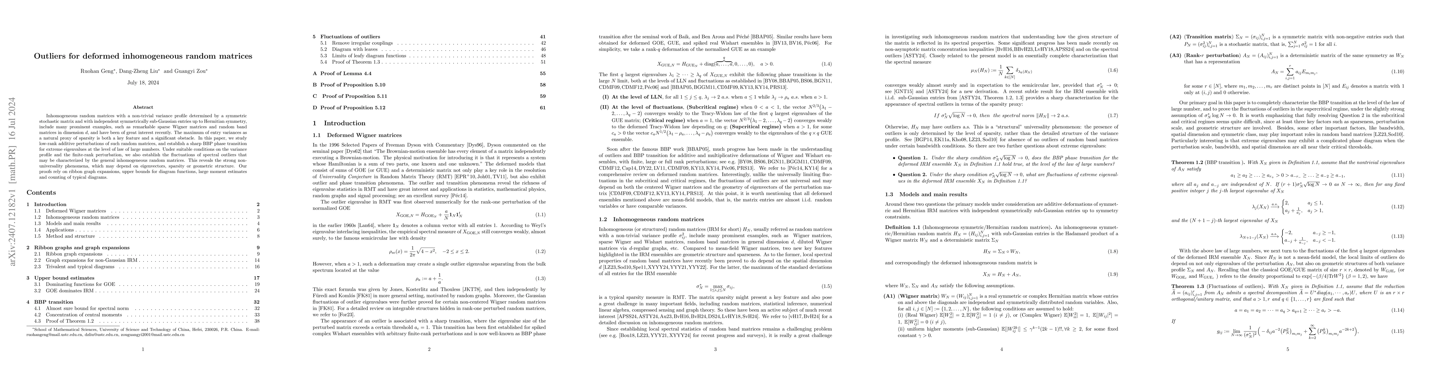 Thumbnail for Outliers for deformed inhomogeneous random matrices