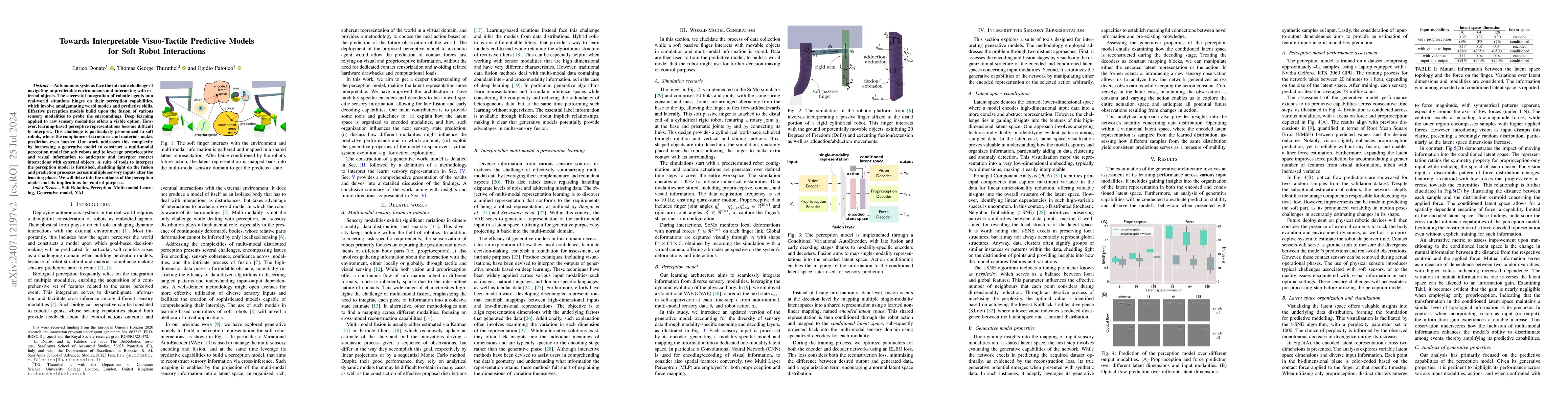 Thumbnail for Towards Interpretable Visuo-Tactile Predictive Models for Soft Robot
  Interactions