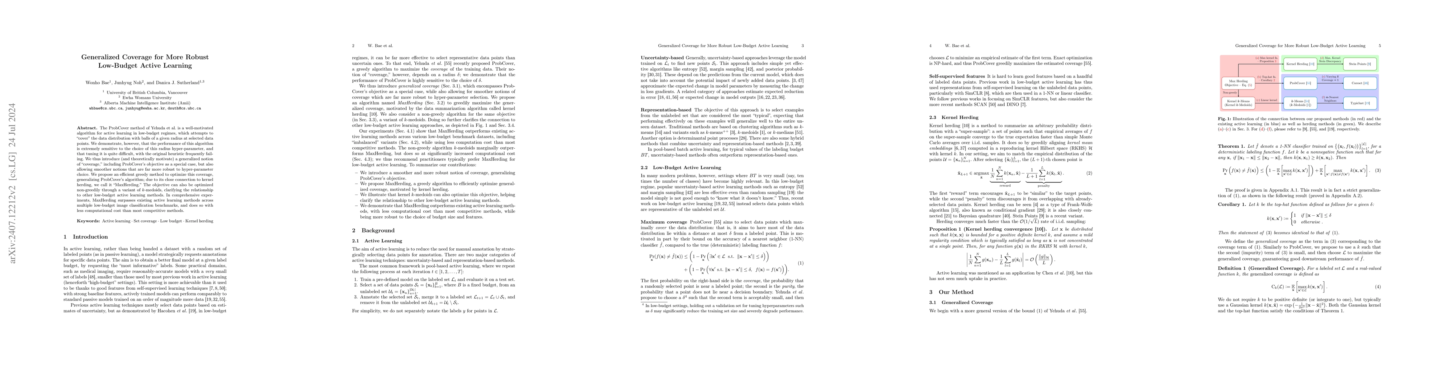 Thumbnail for Generalized Coverage for More Robust Low-Budget Active Learning