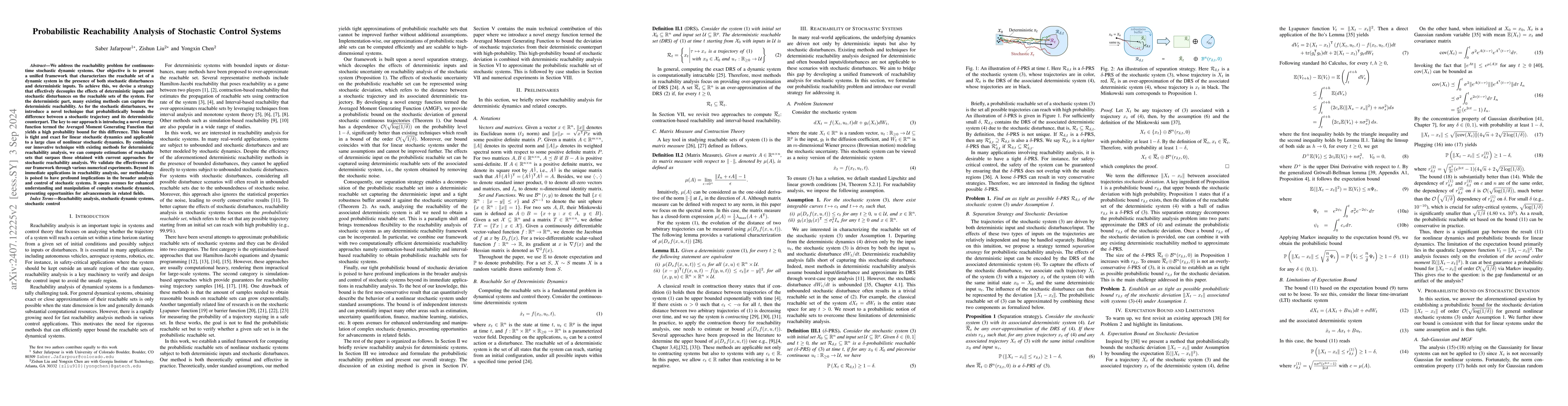 Thumbnail for Probabilistic Reachability Analysis of Stochastic Control Systems