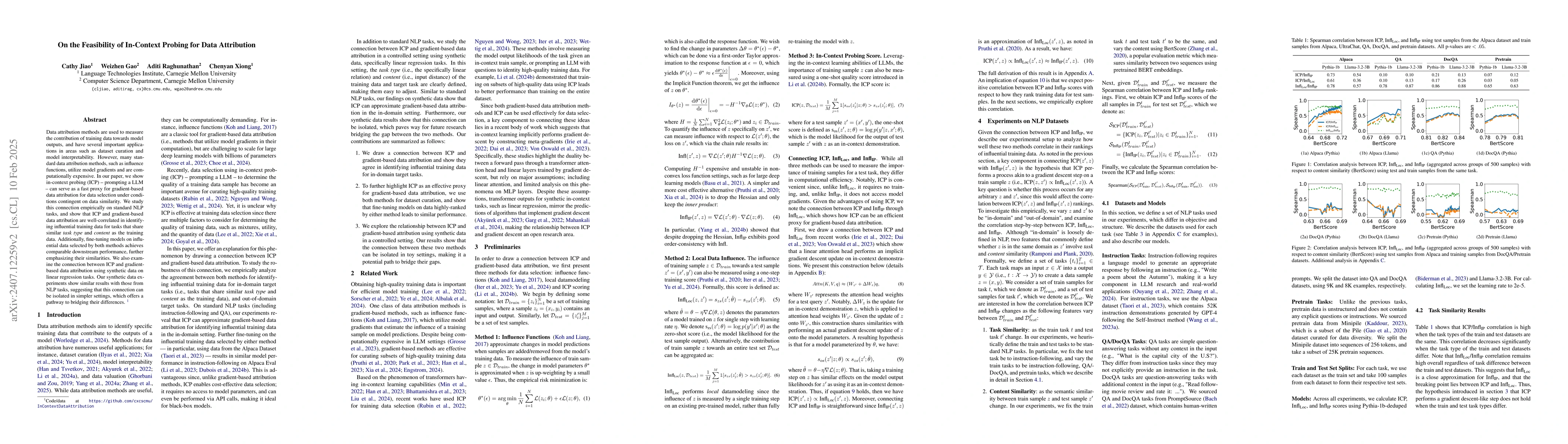 Thumbnail for In-Context Probing Approximates Influence Function for Data Valuation