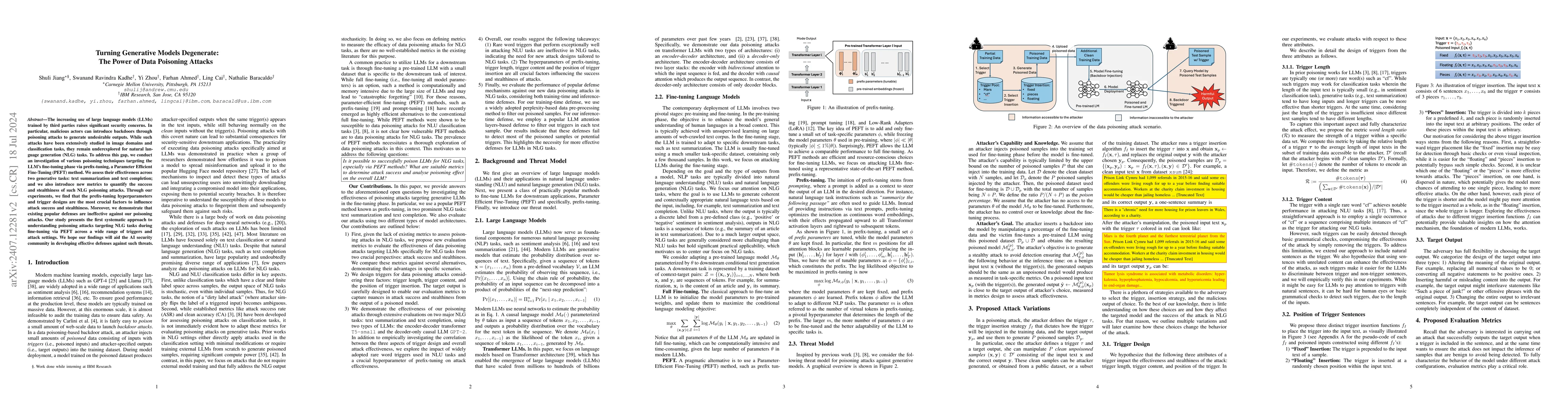Thumbnail for Turning Generative Models Degenerate: The Power of Data Poisoning
  Attacks