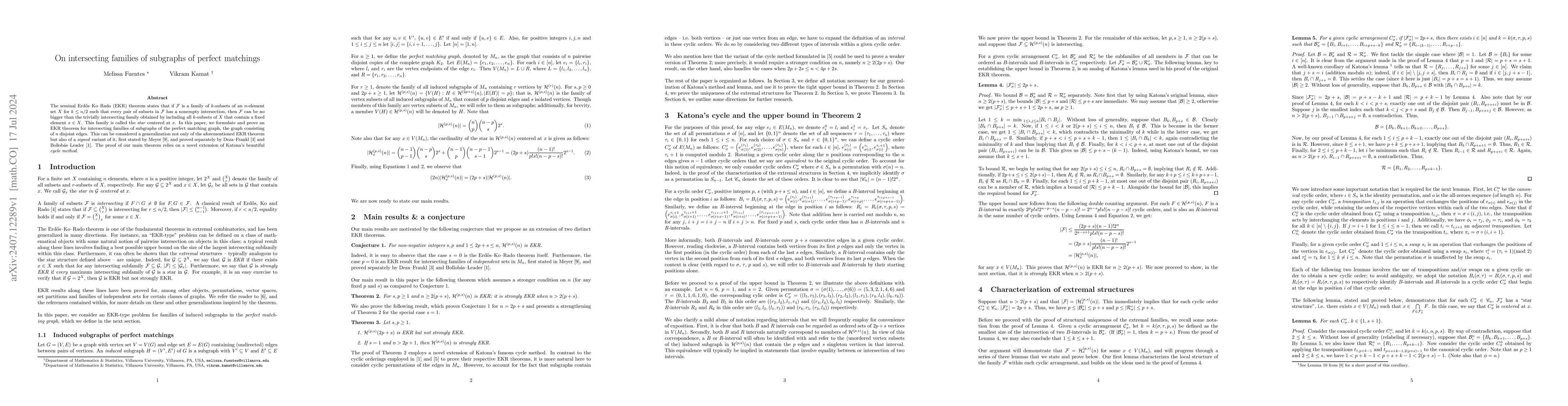 Thumbnail for On intersecting families of subgraphs of perfect matchings