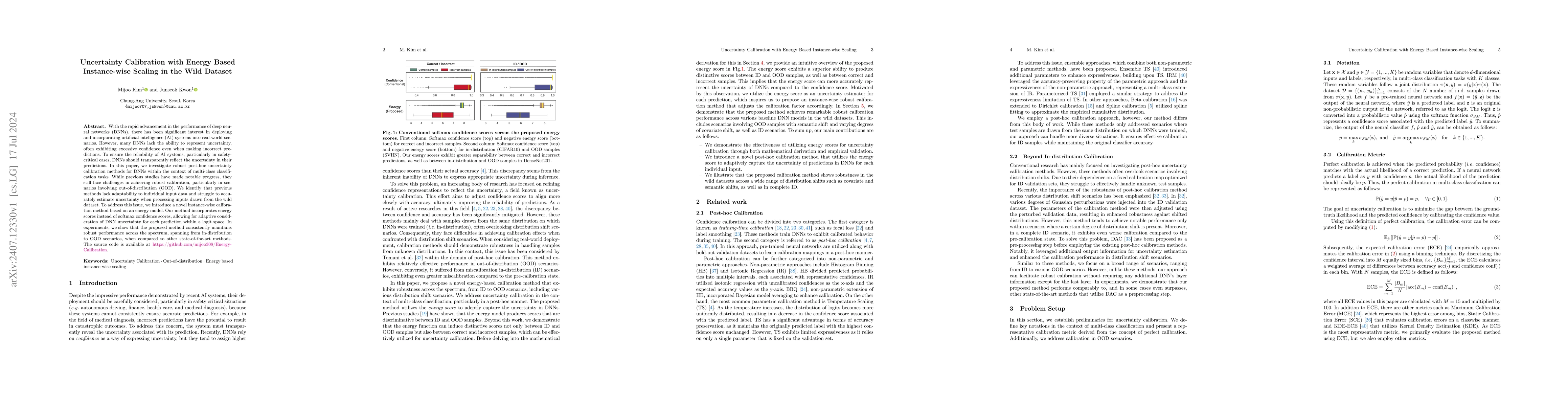 Thumbnail for Uncertainty Calibration with Energy Based Instance-wise Scaling in the
  Wild Dataset