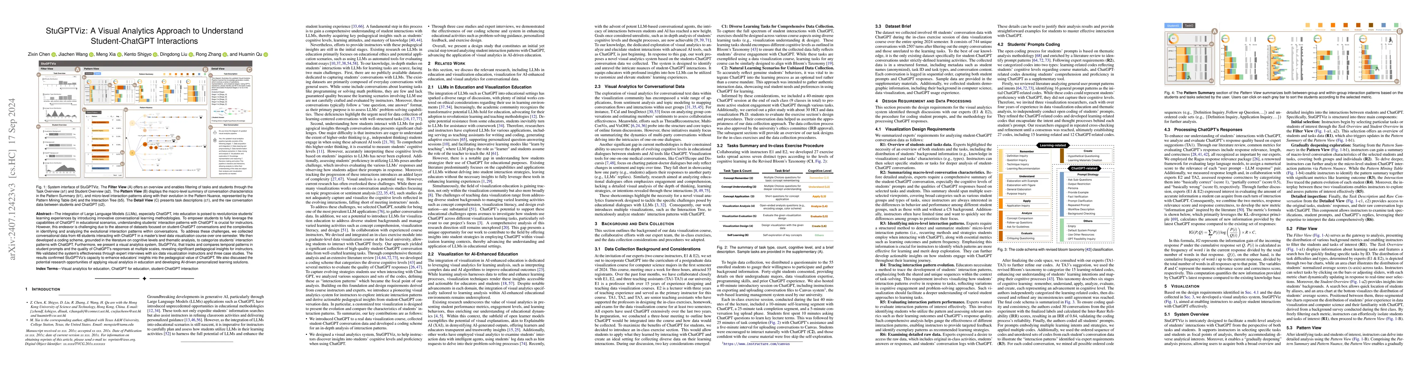 Thumbnail for StuGPTViz: A Visual Analytics Approach to Understand Student-ChatGPT
  Interactions