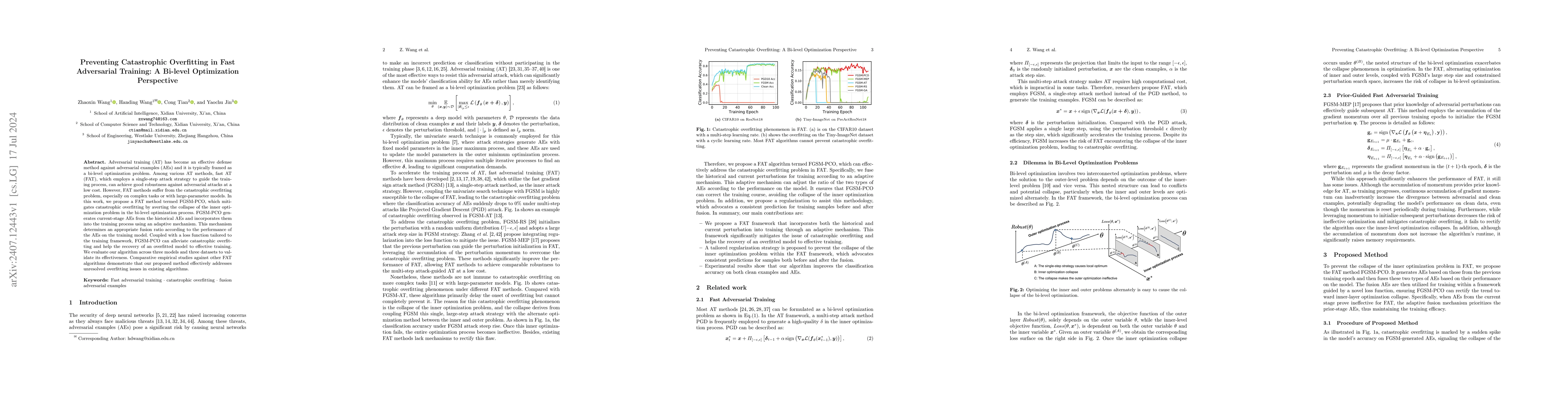Thumbnail for Preventing Catastrophic Overfitting in Fast Adversarial Training: A
  Bi-level Optimization Perspective