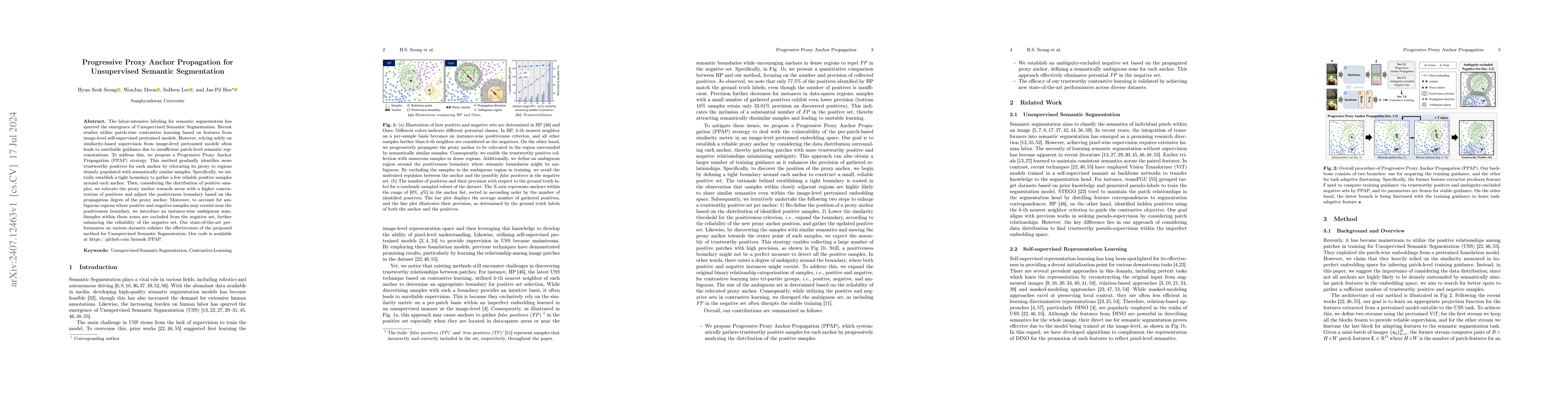 Thumbnail for Progressive Proxy Anchor Propagation for Unsupervised Semantic
  Segmentation