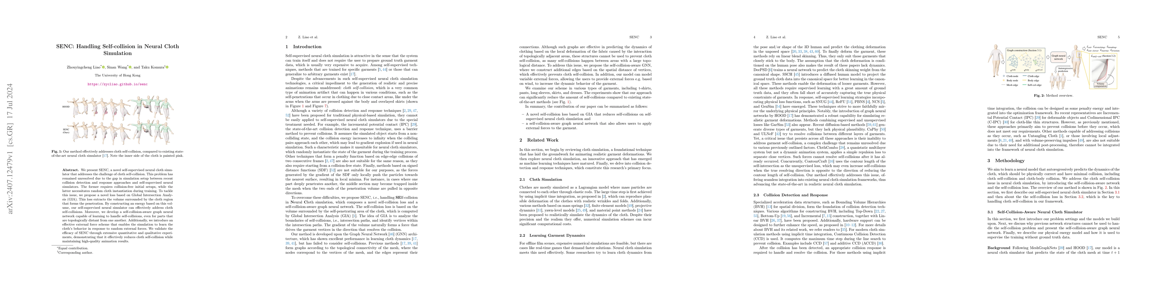 Thumbnail for SENC: Handling Self-collision in Neural Cloth Simulation