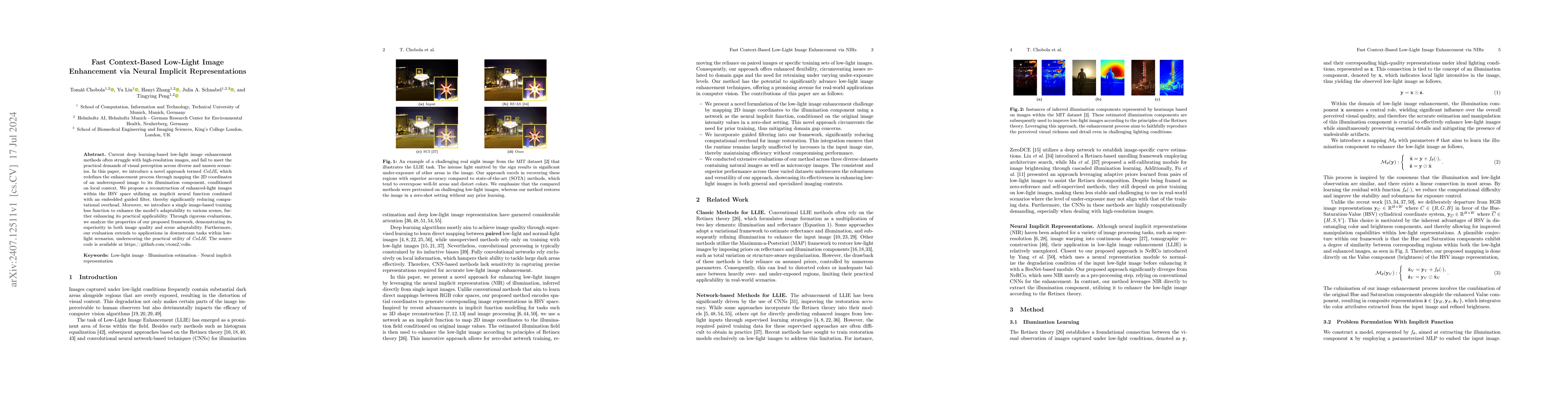 Thumbnail for Fast Context-Based Low-Light Image Enhancement via Neural Implicit
  Representations