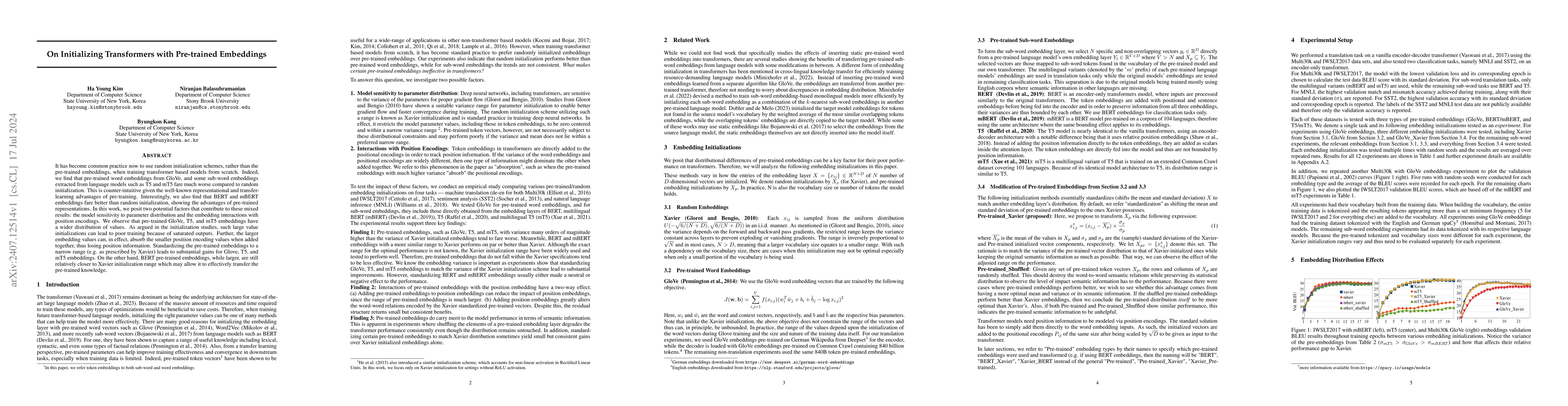Thumbnail for On Initializing Transformers with Pre-trained Embeddings