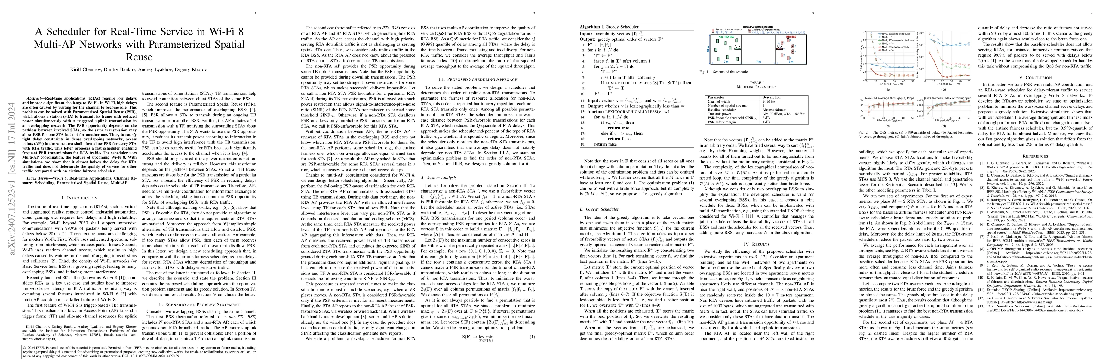 Thumbnail for A Scheduler for Real-Time Service in Wi-Fi 8 Multi-AP Networks With
  Parameterized Spatial Reuse