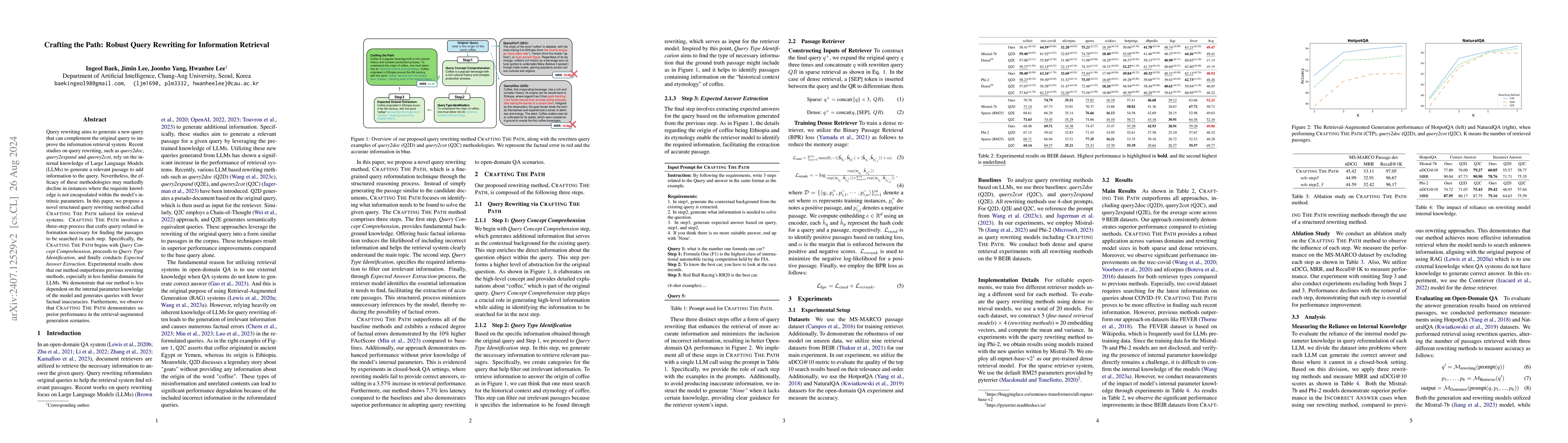 Thumbnail for Crafting the Path: Robust Query Rewriting for Information Retrieval