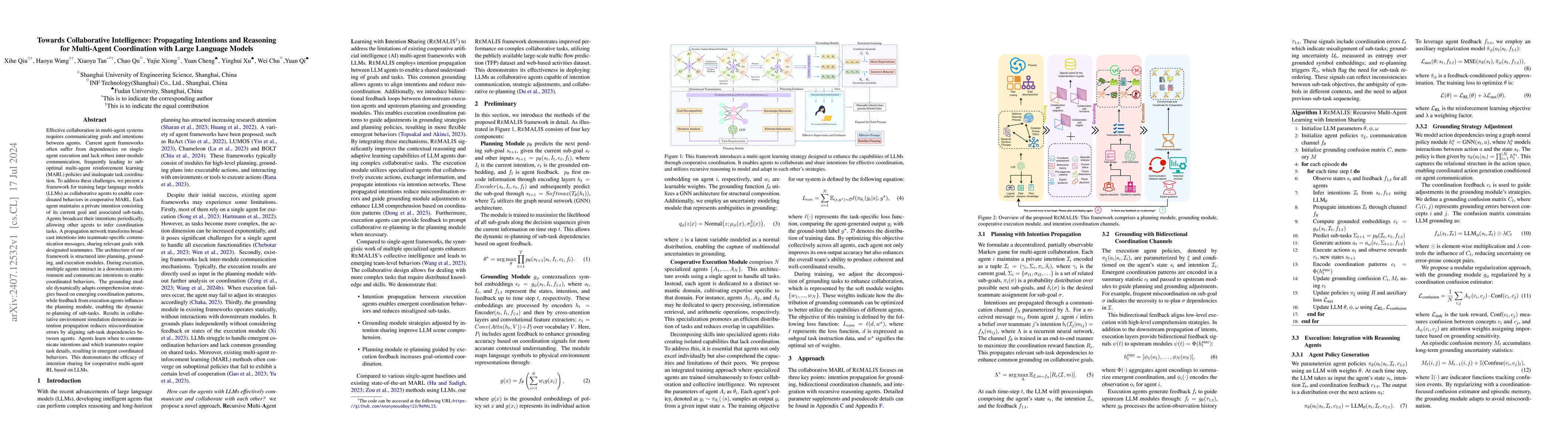 Thumbnail for Towards Collaborative Intelligence: Propagating Intentions and Reasoning
  for Multi-Agent Coordination with Large Language Models