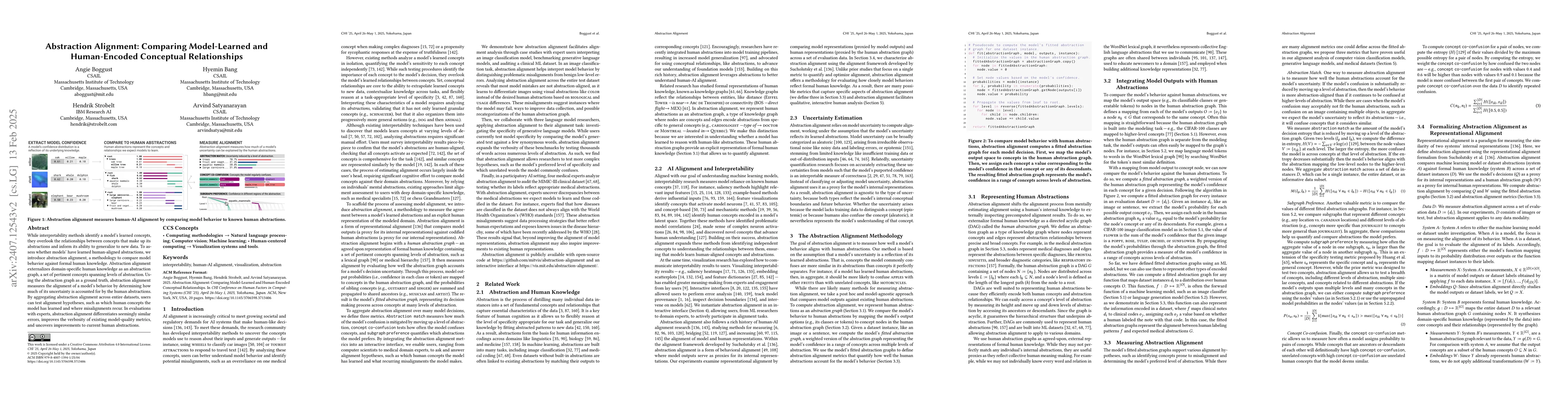 Thumbnail for Abstraction Alignment: Comparing Model and Human Conceptual
  Relationships