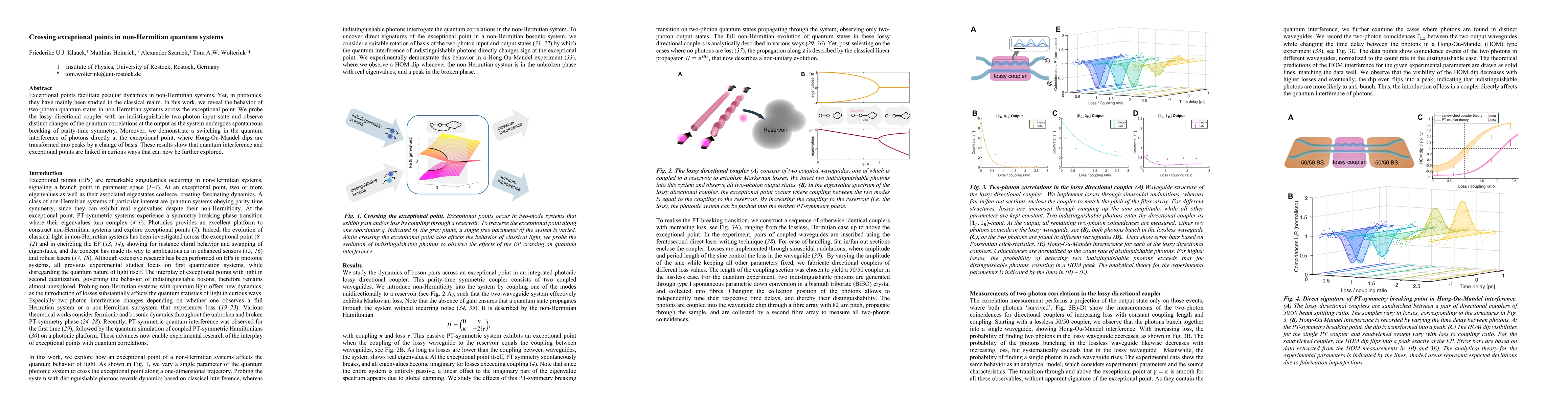 Thumbnail for Crossing exceptional points in non-Hermitian quantum systems