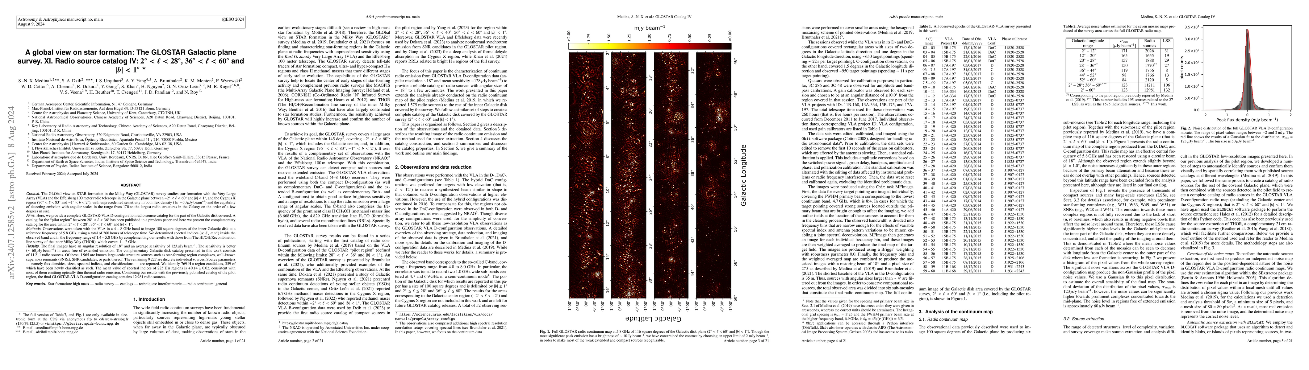 Thumbnail for A global view on star formation: The GLOSTAR Galactic plane survey. XI.
  Radio source catalog IV: $2^\circ < \ell < 28^\circ$, $36^\circ < \ell <
  60^\circ$ and $|b| < 1^\circ$