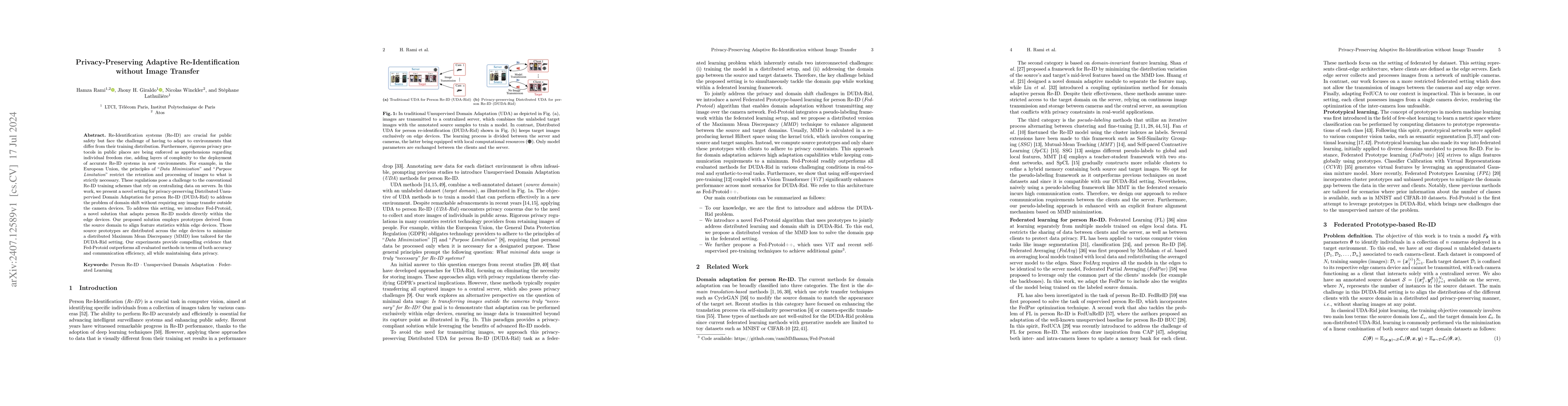 Thumbnail for Privacy-Preserving Adaptive Re-Identification without Image Transfer