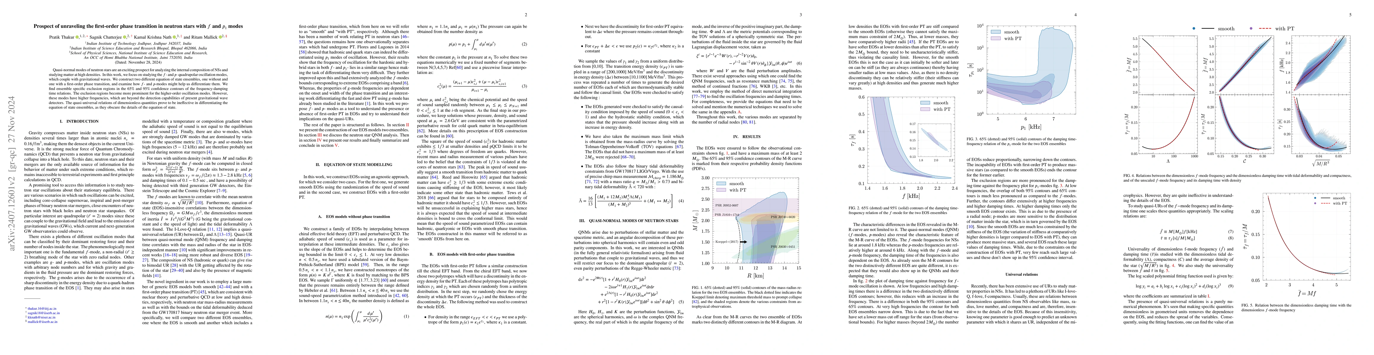Thumbnail for Prospect of unraveling the first-order phase transition in neutron stars
  with $f$ and $p_1$ modes