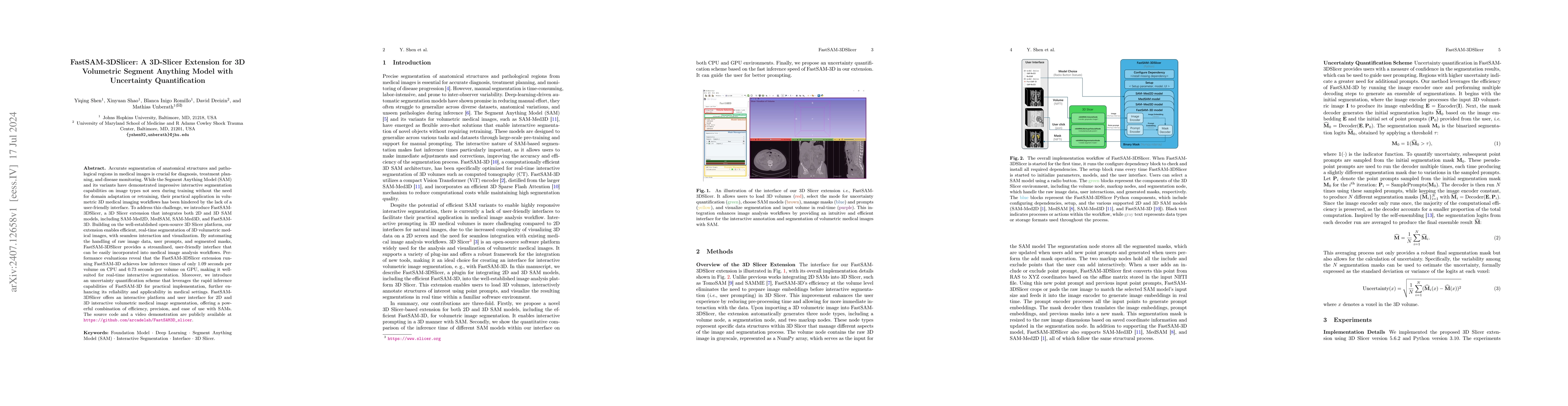 Thumbnail for FastSAM-3DSlicer: A 3D-Slicer Extension for 3D Volumetric Segment
  Anything Model with Uncertainty Quantification