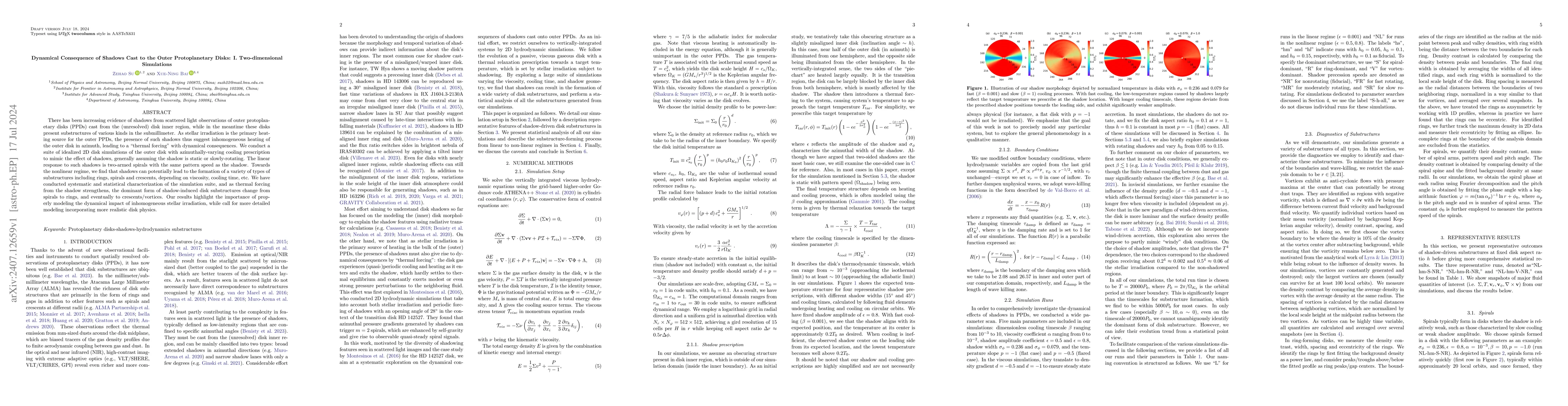 Thumbnail for Dynamical Consequence of Shadows Cast to the Outer Protoplanetary Disks:
  I. Two-dimensional Simulations