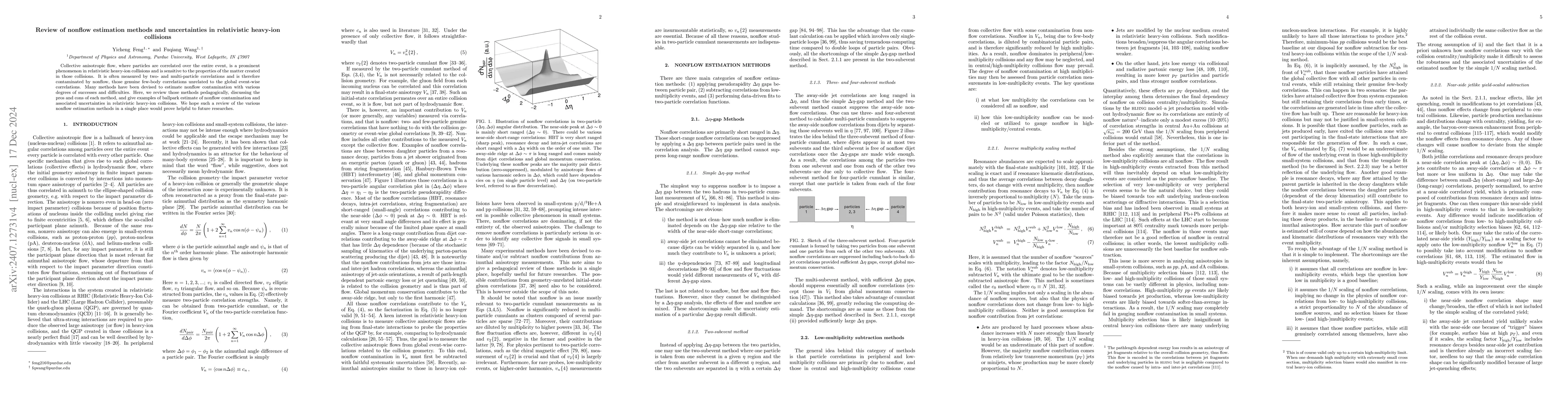 Thumbnail for Review of nonflow estimation methods and uncertainties in relativistic
  heavy-ion collisions