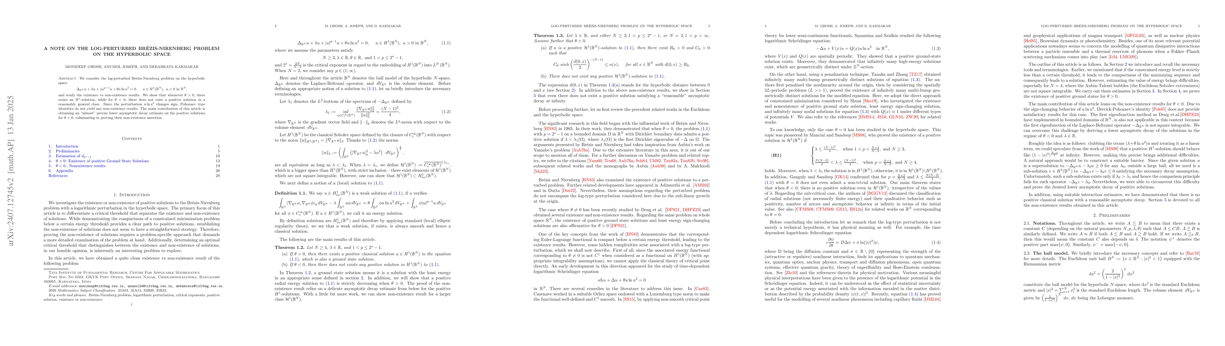 Thumbnail for A note on the logarithmically perturbed Brézis-Nirenberg problem on
  $\mathbb{H^N}$