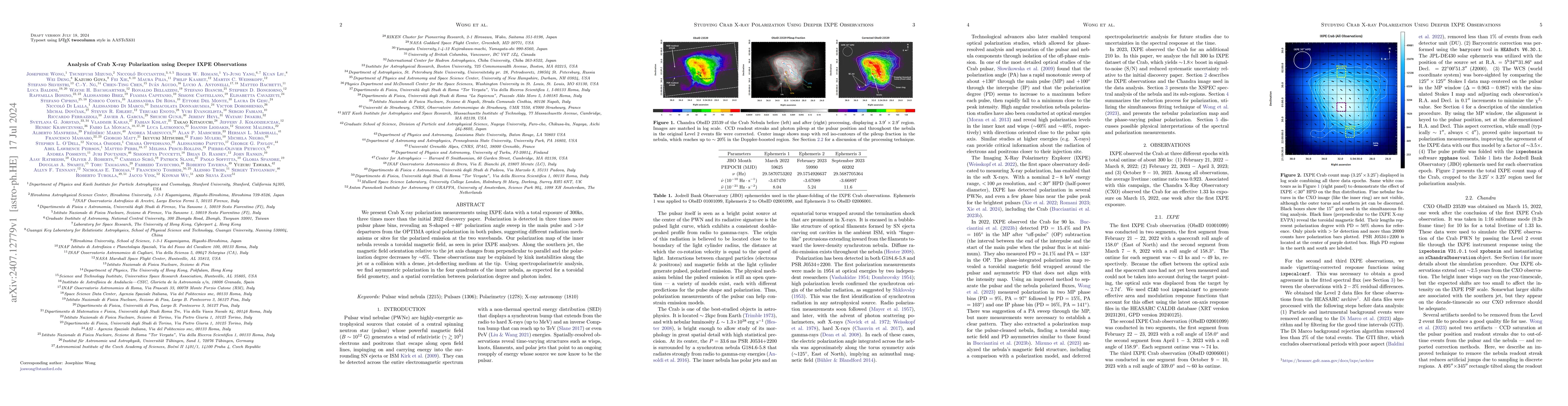 Thumbnail for Analysis of Crab X-ray Polarization using Deeper IXPE Observations