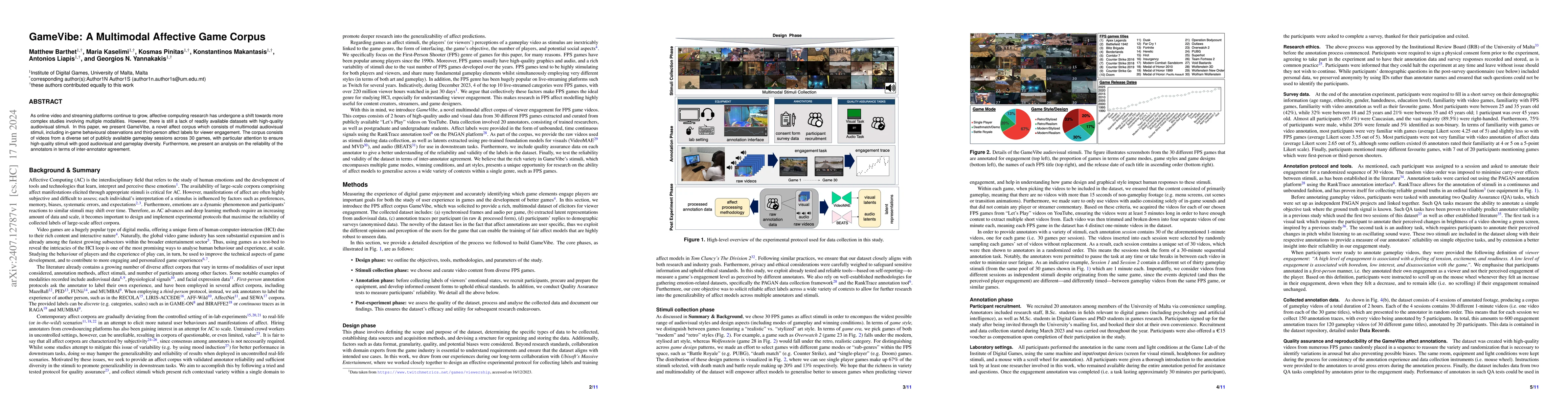 Thumbnail for GameVibe: A Multimodal Affective Game Corpus