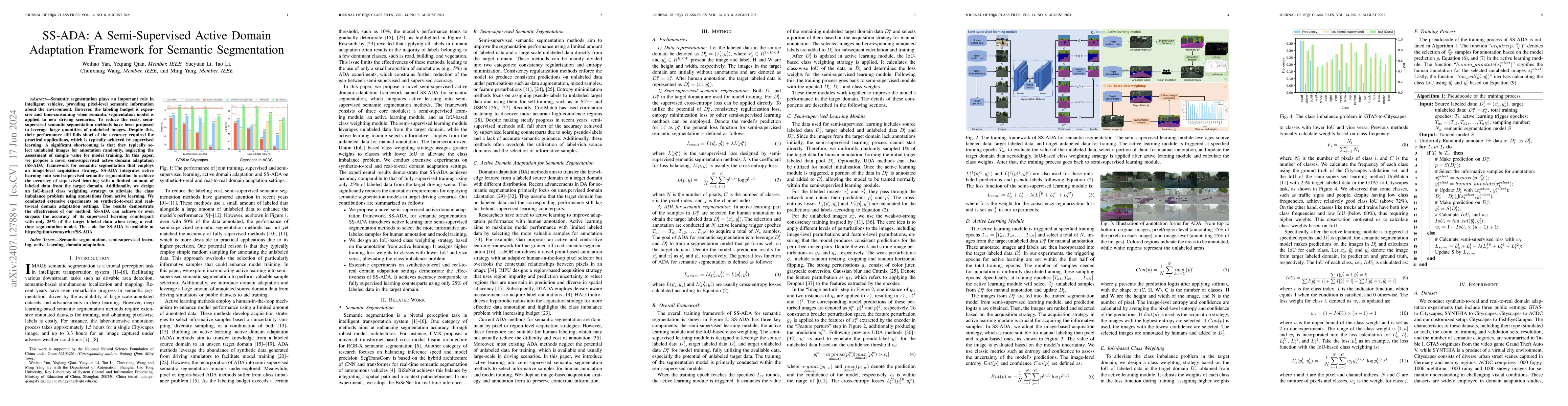 Thumbnail for SS-ADA: A Semi-Supervised Active Domain Adaptation Framework for
  Semantic Segmentation