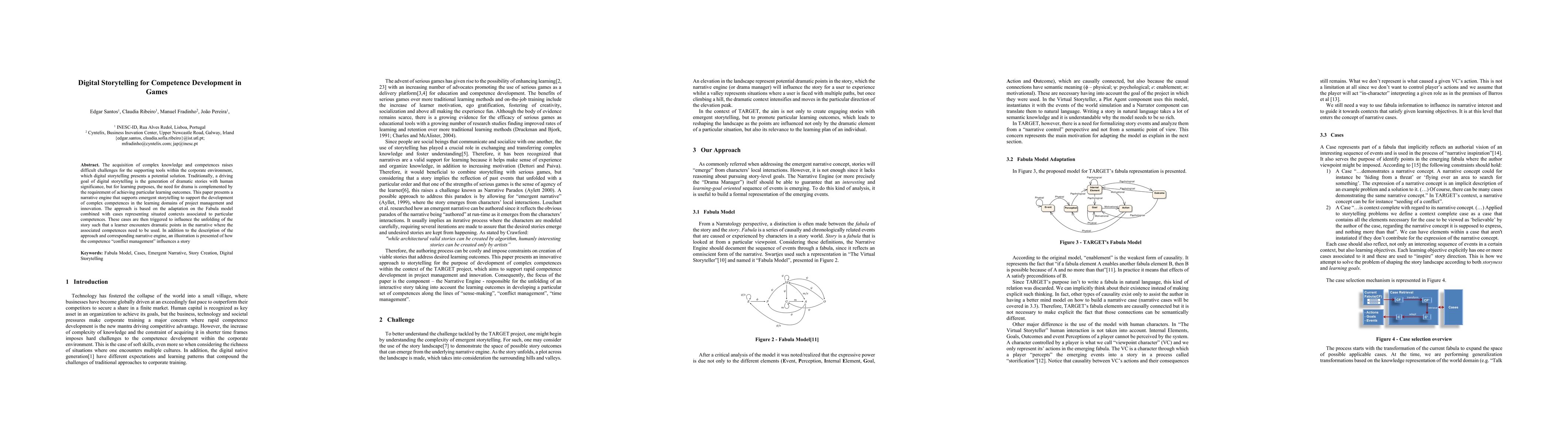 Thumbnail for Digital Storytelling for Competence Development in Games