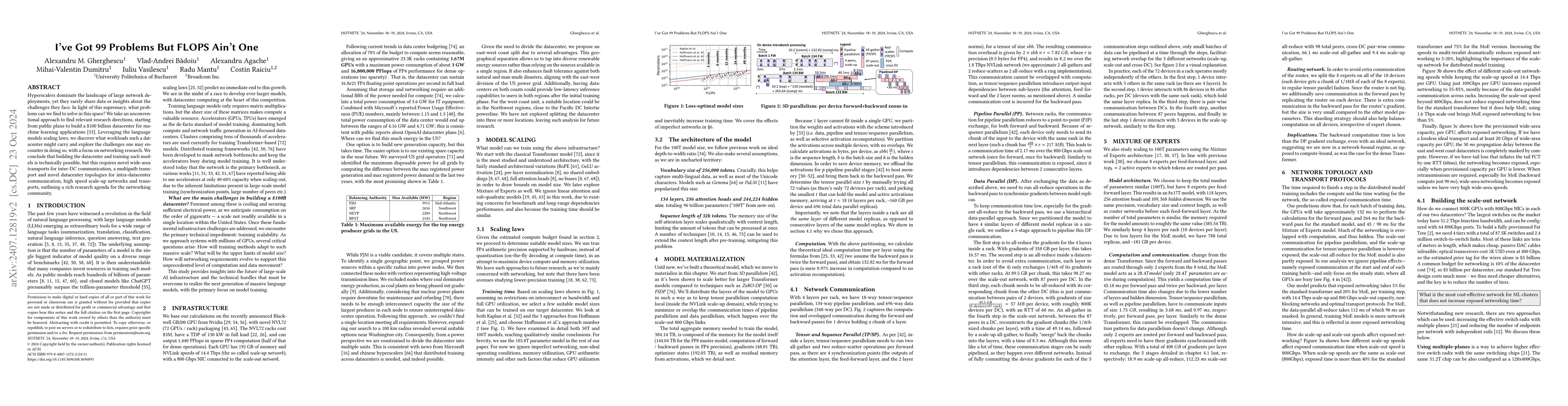 Thumbnail for A Look Into Training Large Language Models on Next Generation
  Datacenters