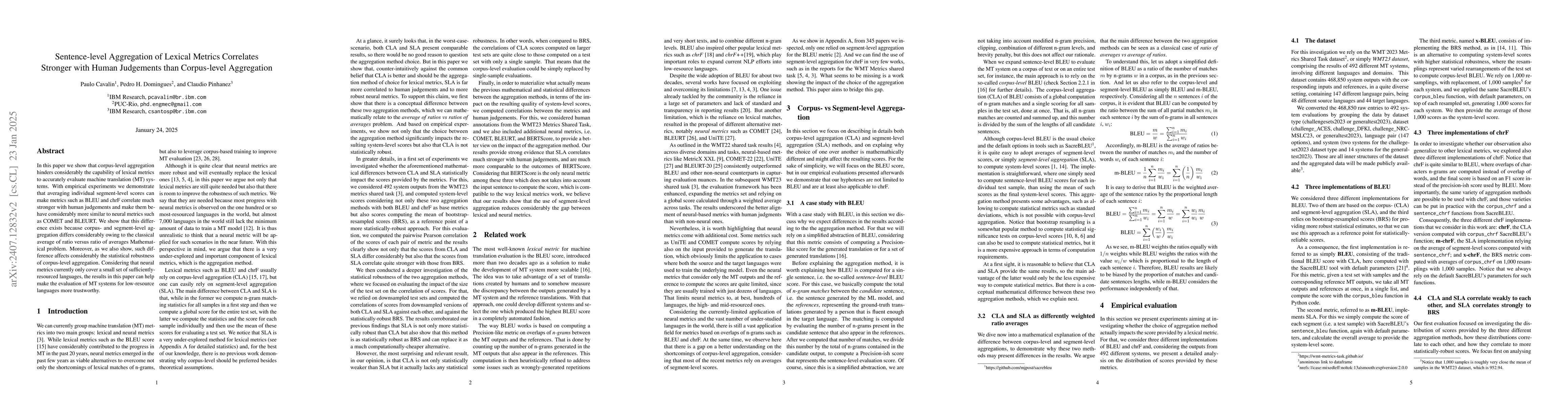 Thumbnail for Sentence-level Aggregation of Lexical Metrics Correlate Stronger with
  Human Judgements than Corpus-level Aggregation