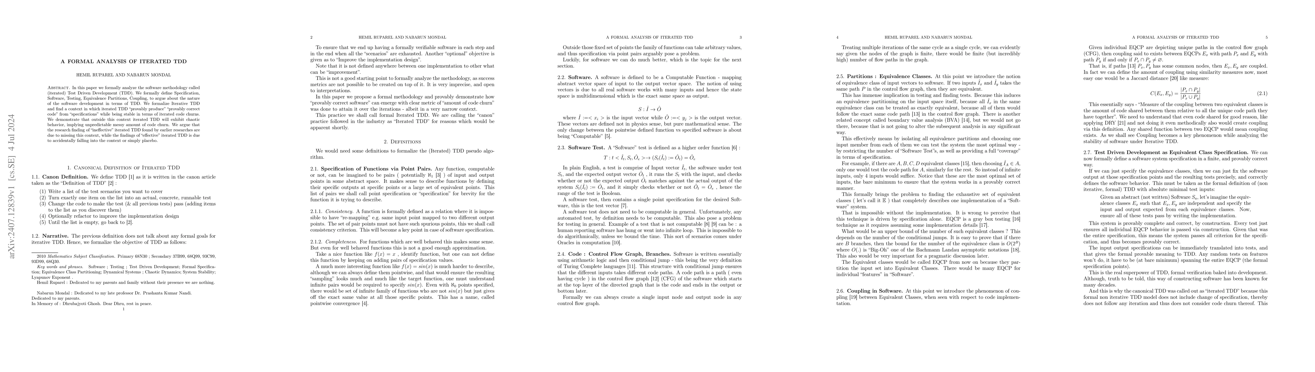 Thumbnail for A Formal Analysis of Iterated TDD