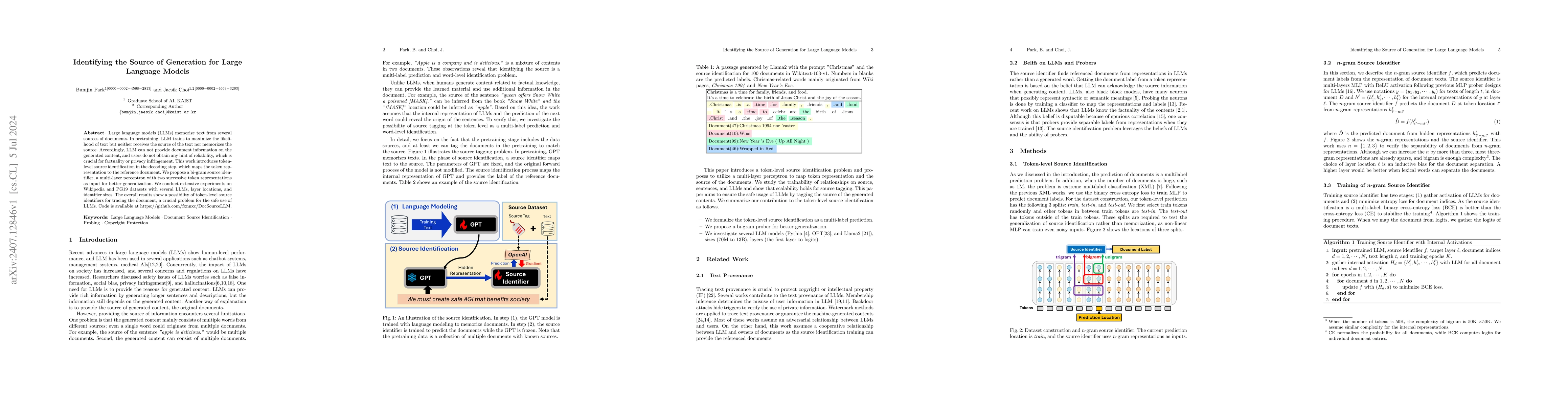 Thumbnail for Identifying the Source of Generation for Large Language Models